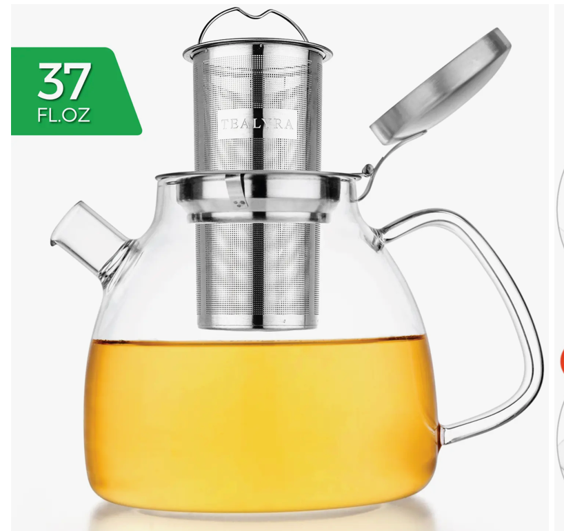 Galaxy Glass Teapot Kettle 37 oz