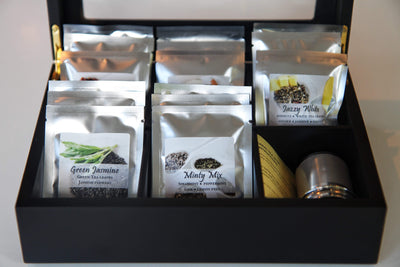 Jayida Che Herbal Tea Spot Tea Sampler Wooden Chest
